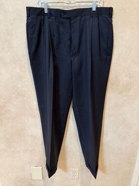 Jos. A. Bank Men's Black Pleated Dress Pants 37x29